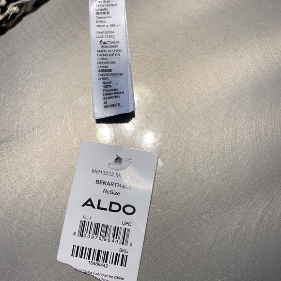 Aldo Benarth Lizard Print Scarf NWT - Picture 4 of 4